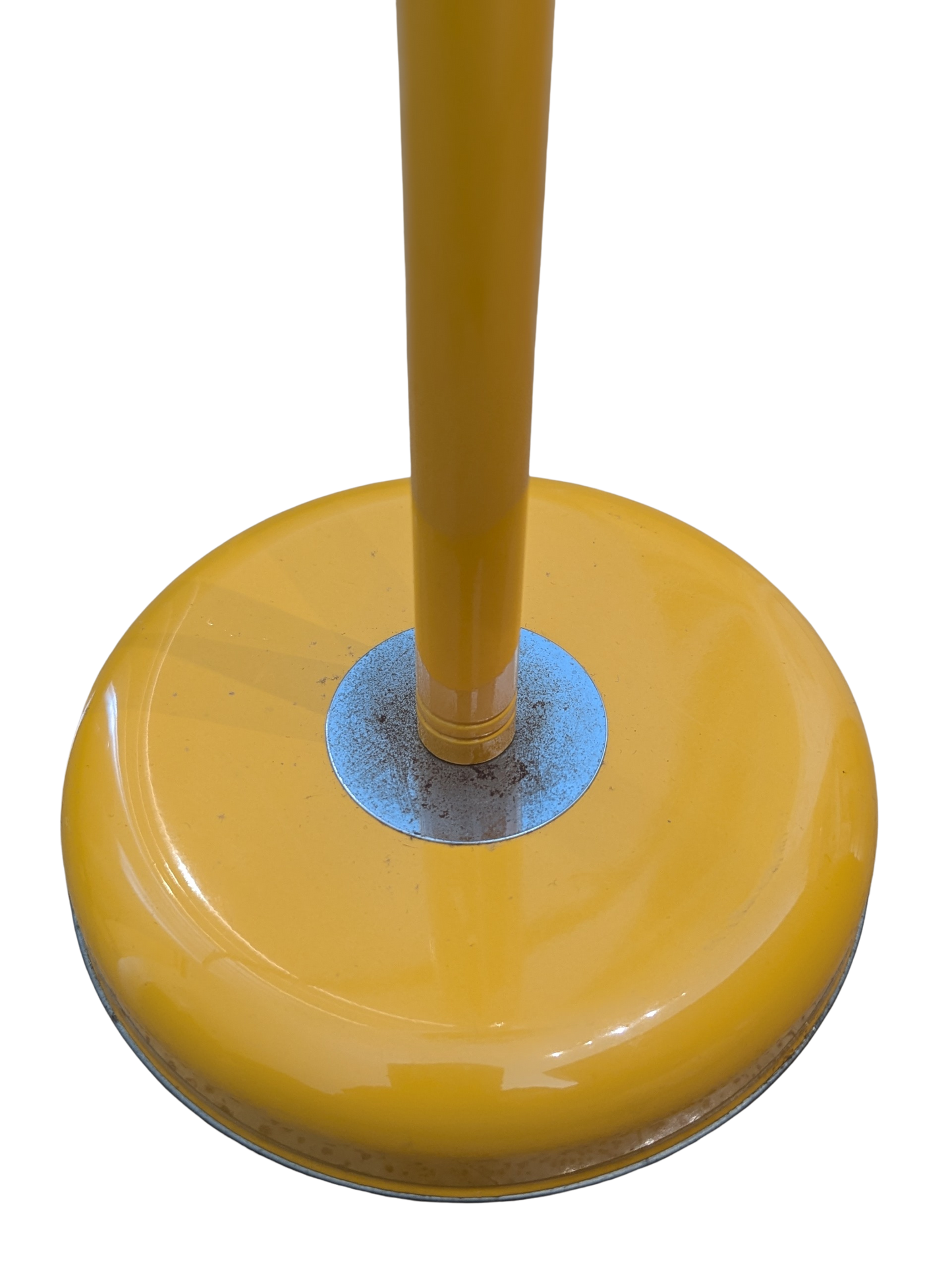 Mid Century Japanese Yellow Metal Standing Ashtray