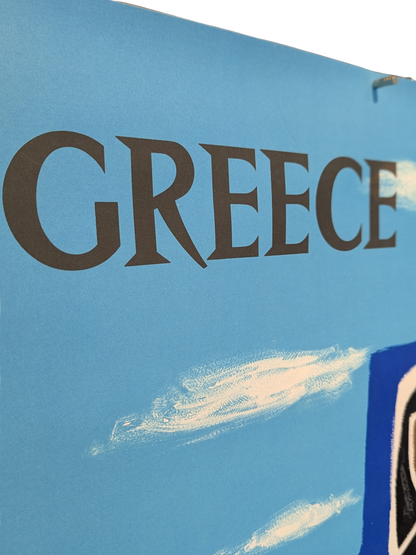 Original 1962 Air France Travel Poster – Greece by Guy Georget